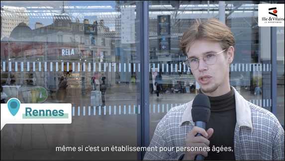 A man wearing glasses is speaking into a microphone.

Contenu généré par l’IA